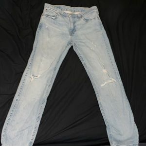 Waist 32 Length 30. Light blue skinny jeans